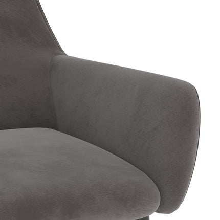 Dining Chairs 2 pcs Dark Gray Velvet