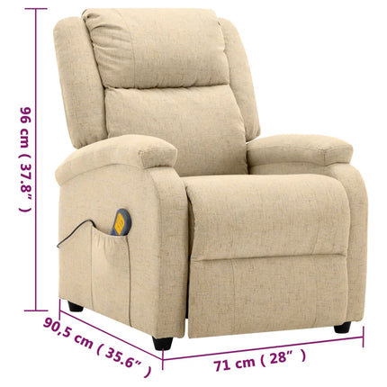Massage Chair Cream Fabric