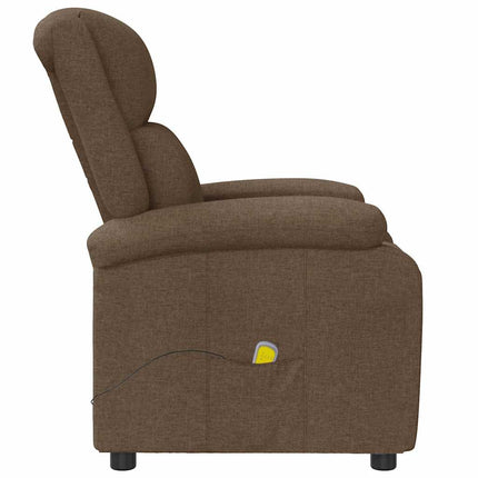 Massage Chair Brown Fabric