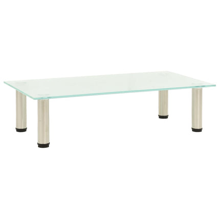 TV Stand Frosted 23.6"x13.8"x6.7" Tempered Glass