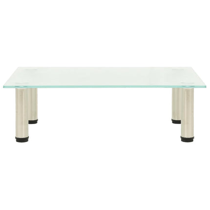 TV Stand Frosted 23.6"x13.8"x6.7" Tempered Glass