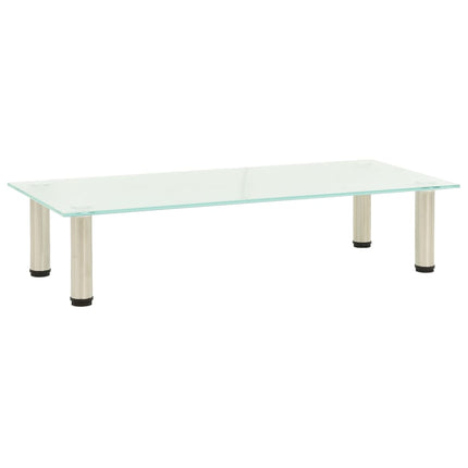 TV Stand Frosted 31.5"x13.8"x6.7" Tempered Glass