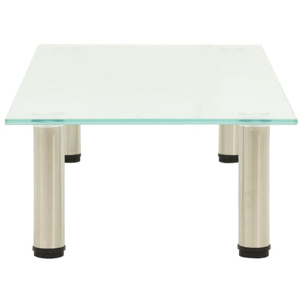 TV Stand Frosted 31.5"x13.8"x6.7" Tempered Glass