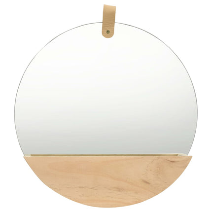 Wall Mirror Solid Pinewood 13.8