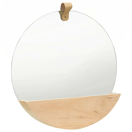 Wall Mirror Solid Pinewood 13.8