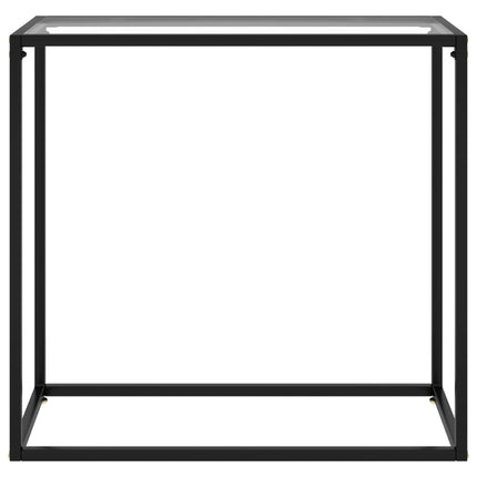 Console Table Transparent 31.5"x13.8"x29.5" Tempered Glass