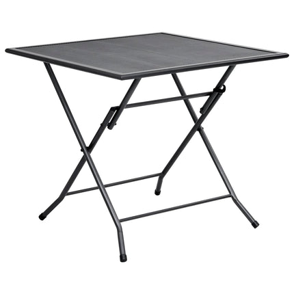 Folding Mesh Table 31.5"x31.5"x28.3" Steel Anthracite