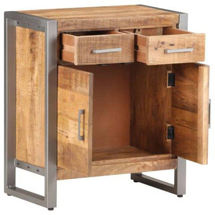 Sideboard 23.6"x13.8"x28.3" Rough Mango Wood