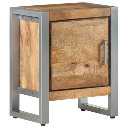 Bedside Cabinet 15.7"x11.8"x19.7" Rough Mango Wood