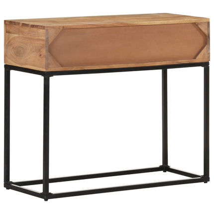 Console Table 35.4"x13.8"x29.9" Solid Acacia Wood