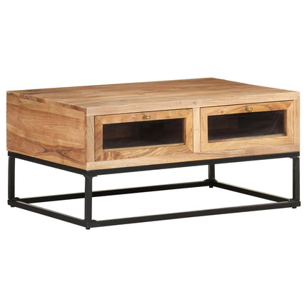Coffee Table 35.4"x23.6"x15.7" Solid Acacia Wood