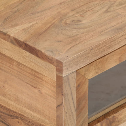 Coffee Table 35.4"x23.6"x15.7" Solid Acacia Wood