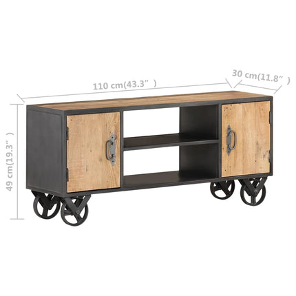 TV Stand 43.3"x11.8"x19.3" Solid Wood Reclaimed
