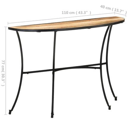 Side Table 43.3"x15.7"x30.3" Solid Mango Wood
