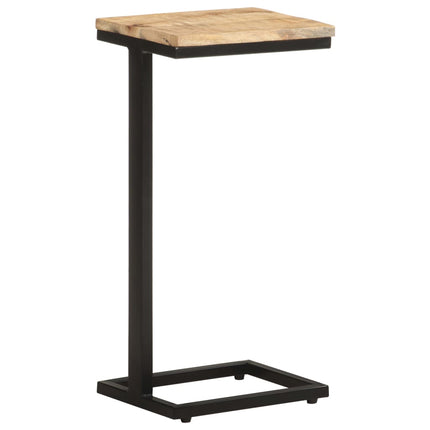 Side Tables 2 pcs 12.4"x9.6"x25.4" Rough Mango Wood
