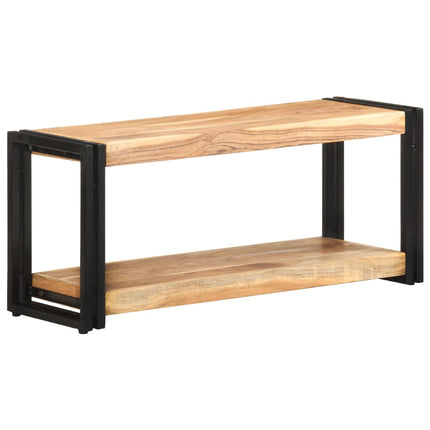 TV Stand 35.4"x11.8"x15.7" Solid Wood Acacia