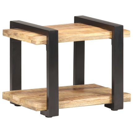 Bedside Cabinet 19.7"x15.7"x15.7" Rough Mango Wood