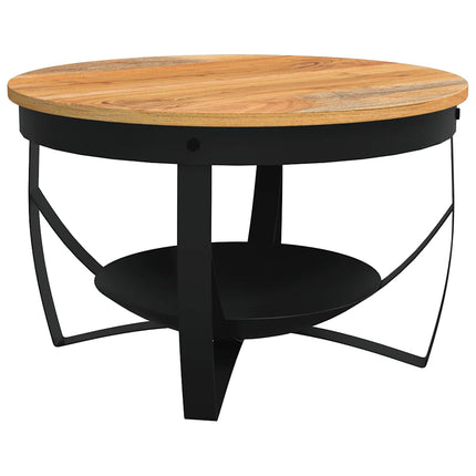 Coffee Table Ø26.8"x16.9" Solid Acacia Wood