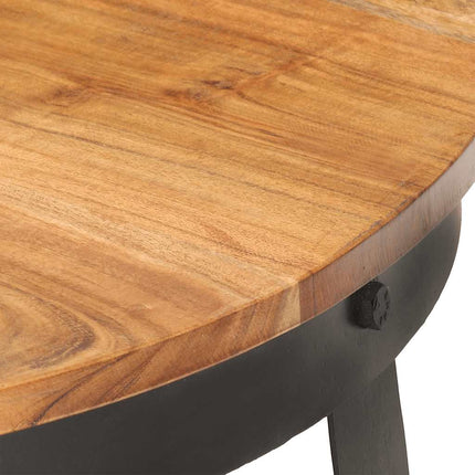 Coffee Table Ø26.8"x16.9" Solid Acacia Wood