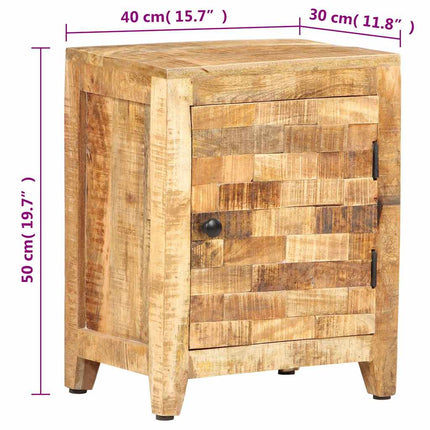 Bedside Cabinet 15.7"x11.8"x19.7" Solid Wood Mango