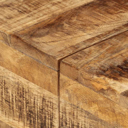 Coffee Table 26.8"x26.8"x16.1" Rough Mango Wood