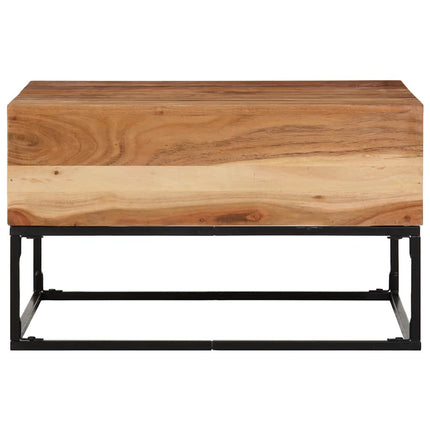 Coffee Table 26.8"x26.8"x16.1" Solid Acacia Wood