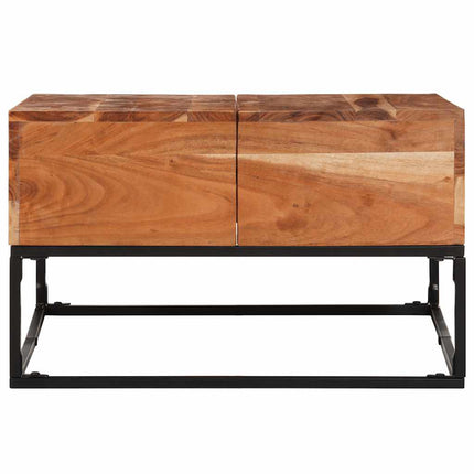 Coffee Table 26.8"x26.8"x16.1" Solid Acacia Wood