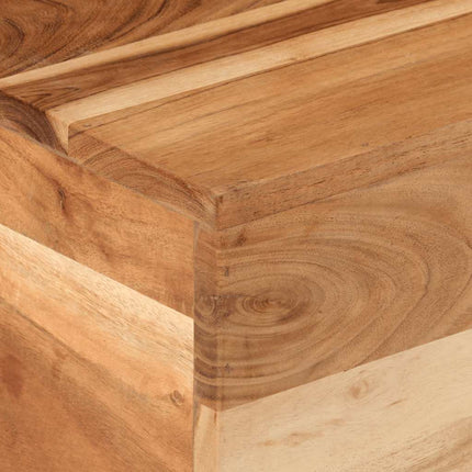 Coffee Table 26.8"x26.8"x16.1" Solid Acacia Wood