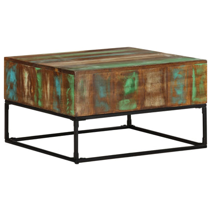 Coffee Table 26.8"x26.8"x16.1" Solid Reclaimed Wood