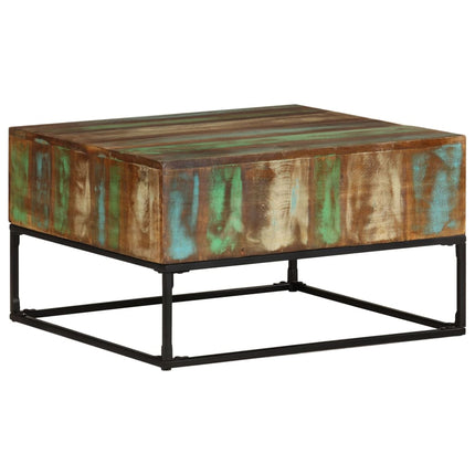 Coffee Table 26.8"x26.8"x16.1" Solid Reclaimed Wood