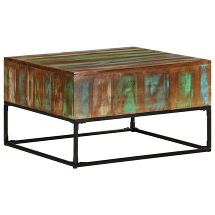 Coffee Table 26.8"x26.8"x16.1" Solid Reclaimed Wood