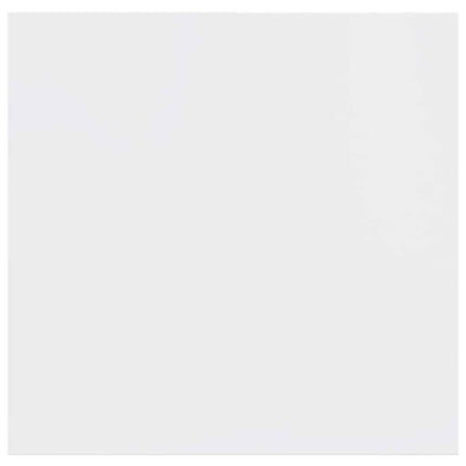 Floating Wall Shelves 2 pcs High Gloss White 9.1"x9.3"x1.5" MDF