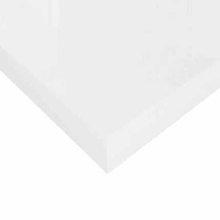 Floating Wall Shelf High Gloss White 15.7"x9.1"x1.5" MDF