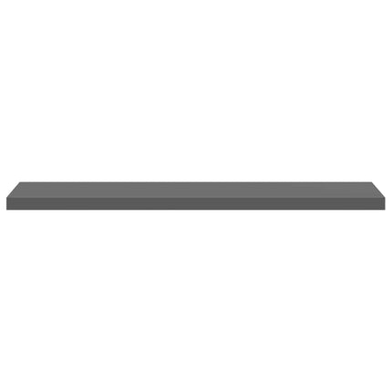 Floating Wall Shelf High Gloss Gray 47.2"x9.3"x1.5" MDF