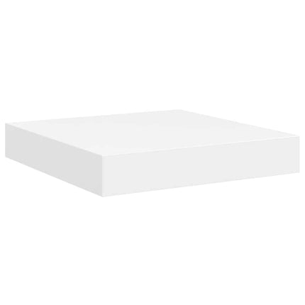 Floating Wall Shelf White 9.1"x9.3"x1.5" MDF