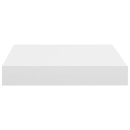 Floating Wall Shelf White 9.1"x9.3"x1.5" MDF