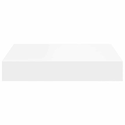 Floating Wall Shelf White 9.1"x9.3"x1.5" MDF