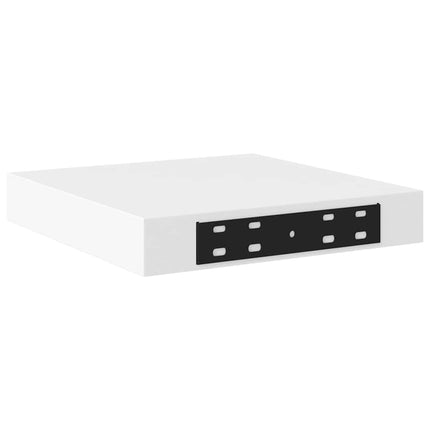 Floating Wall Shelf White 9.1"x9.3"x1.5" MDF