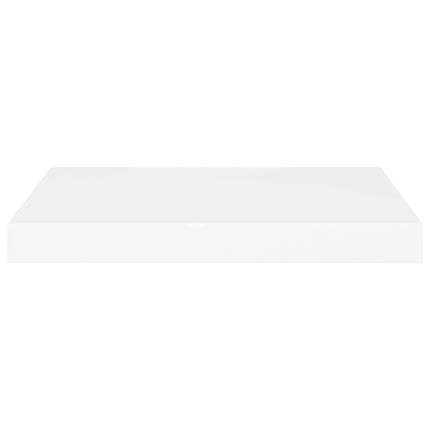 Floating Wall Shelf White 15.7"x9.1"x1.5" MDF