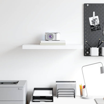 Floating Wall Shelf White 23.6"x9.3"x1.5" MDF