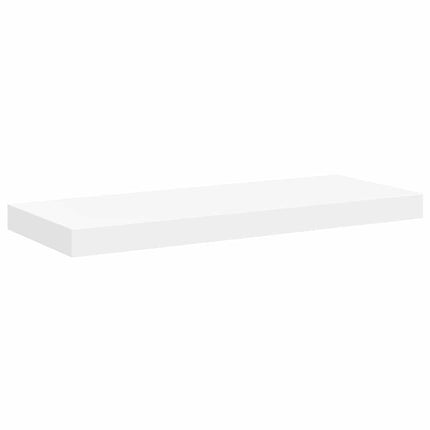 Floating Wall Shelves 2 pcs White 23.6"x9.3"x1.5" MDF