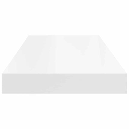 Floating Wall Shelves 2 pcs White 23.6"x9.3"x1.5" MDF