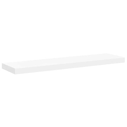 Floating Wall Shelf White 35.4"x9.3"x1.5" MDF