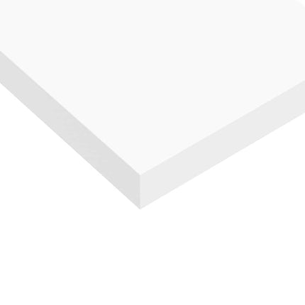 Floating Wall Shelf White 35.4"x9.3"x1.5" MDF