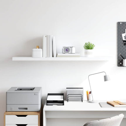 Floating Wall Shelf White 47.2"x9.3"x1.5" MDF