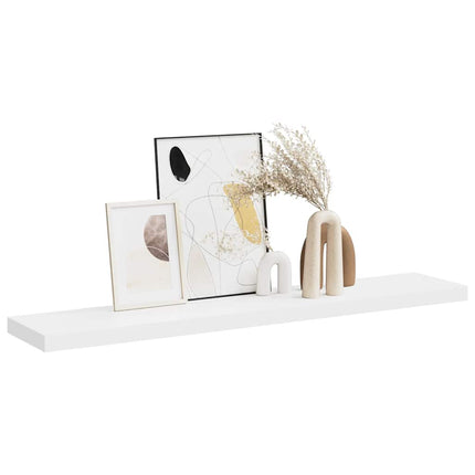Floating Wall Shelf White 47.2"x9.3"x1.5" MDF
