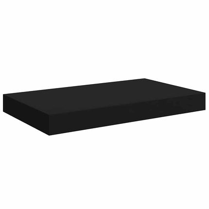 Floating Wall Shelf Black 15.7"x9.1"x1.5" MDF