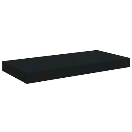 Floating Wall Shelf Black 19.7"x9.1"x1.5" MDF