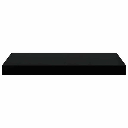 Floating Wall Shelf Black 19.7"x9.1"x1.5" MDF