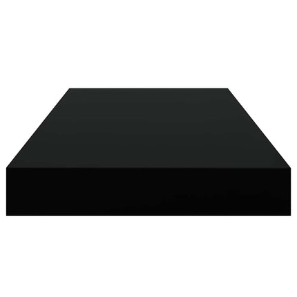 Floating Wall Shelf Black 19.7"x9.1"x1.5" MDF